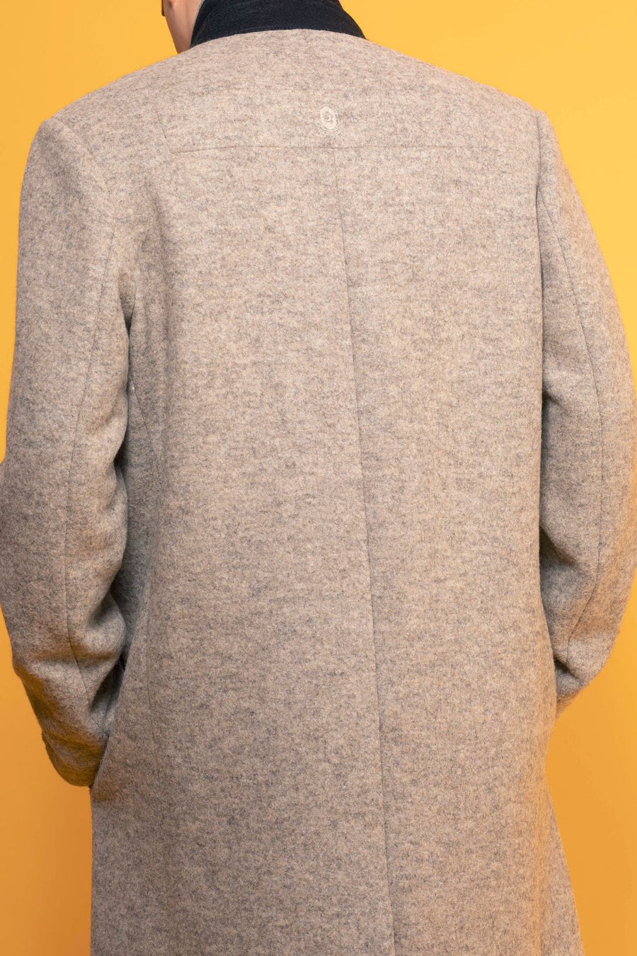 CLAY– MELANGE JERSEY COAT