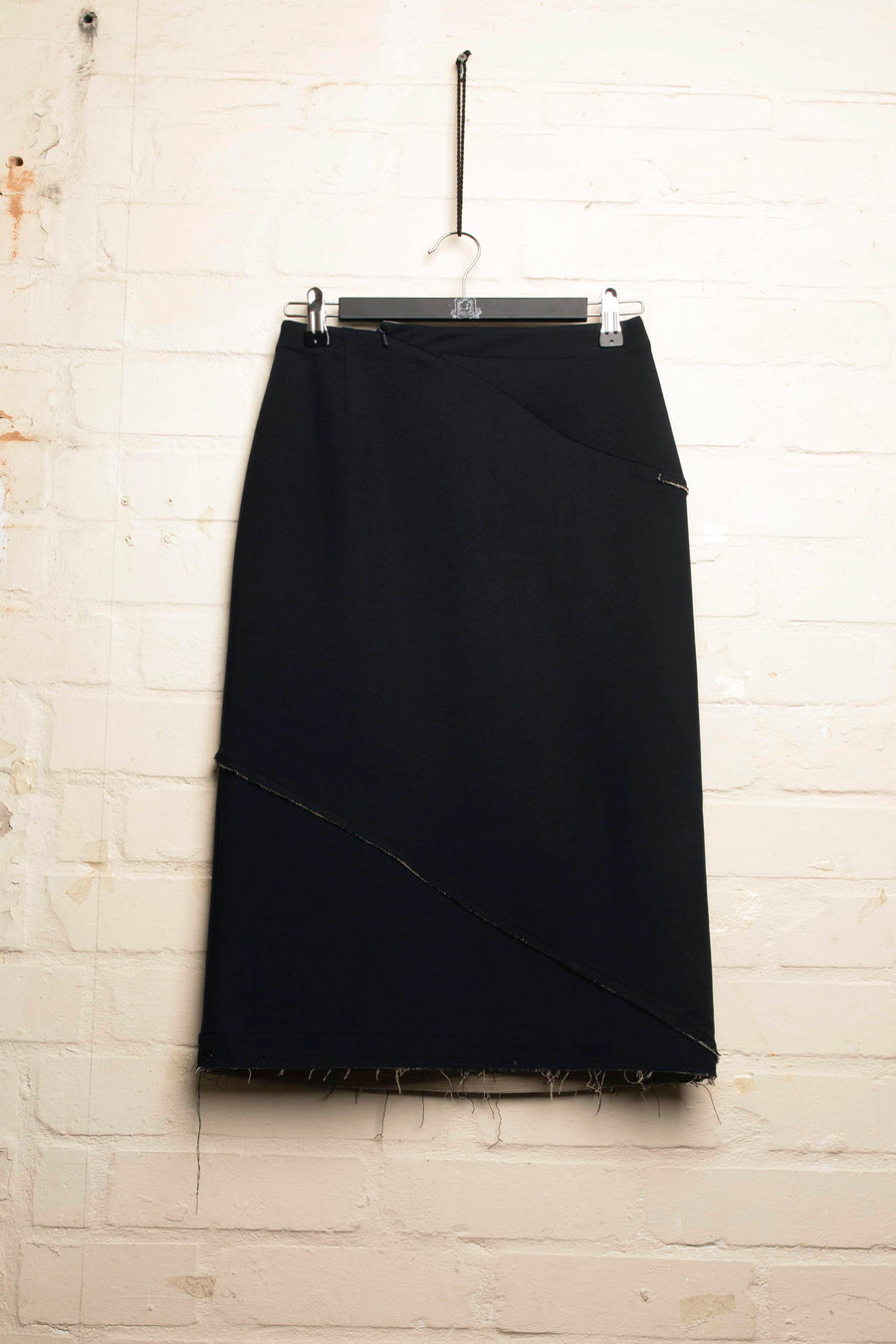 SAIF – RAW EDGED MIDI SKIRT