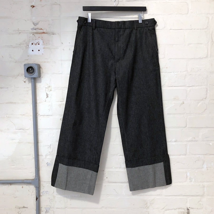 PERCY-BLACK DENIM TROUSER