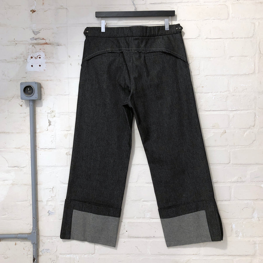 PERCY-BLACK DENIM TROUSER