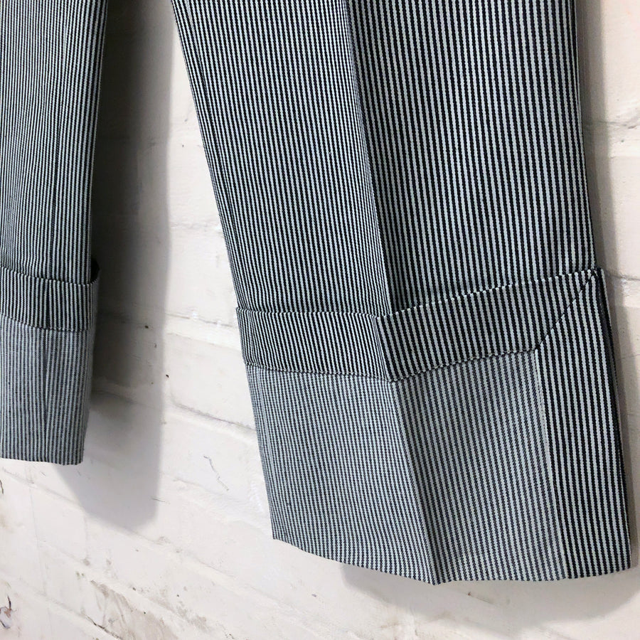 PERCY-PIN STRIPE DENIM TROUSER