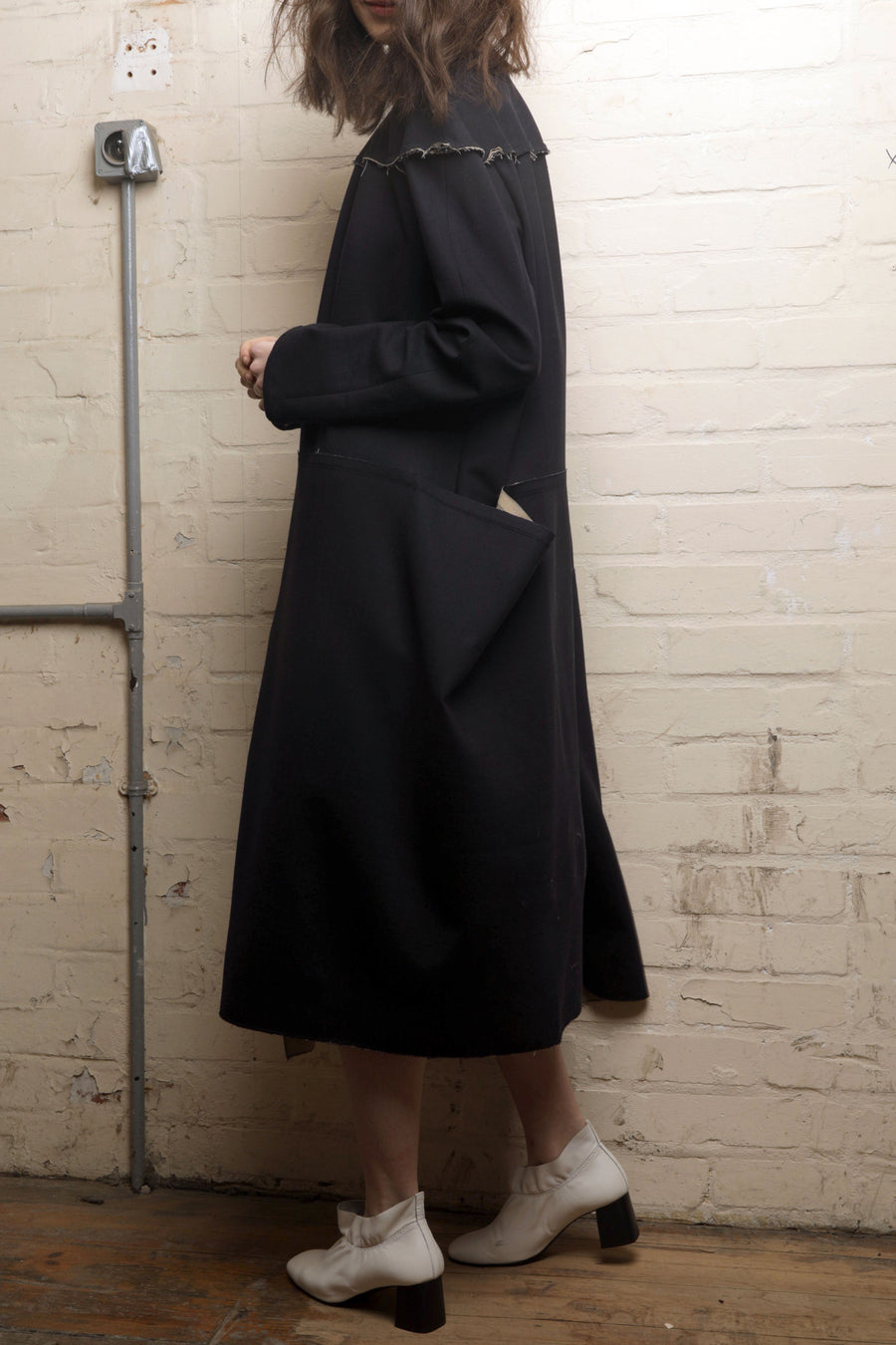 DAKO – DOUBLE SIDED WOOL OVERFIT DRESS