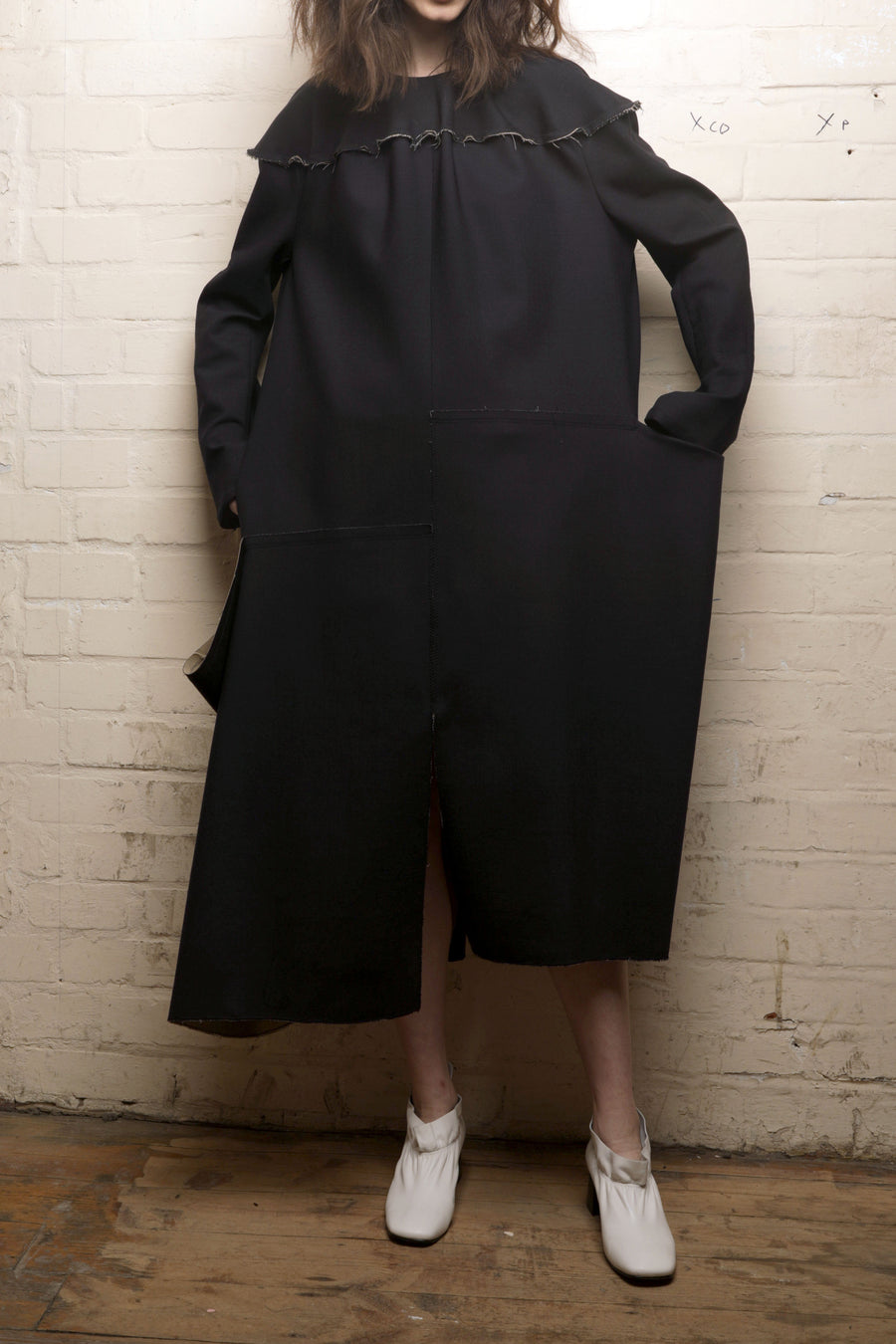 DAKO – DOUBLE SIDED WOOL OVERFIT DRESS